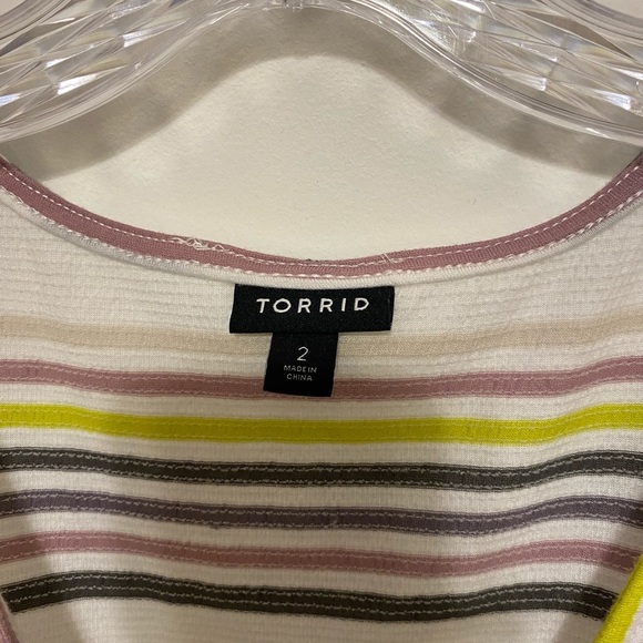 Torrid Striped Surplice Tunic Plus size - Picture 3 of 3